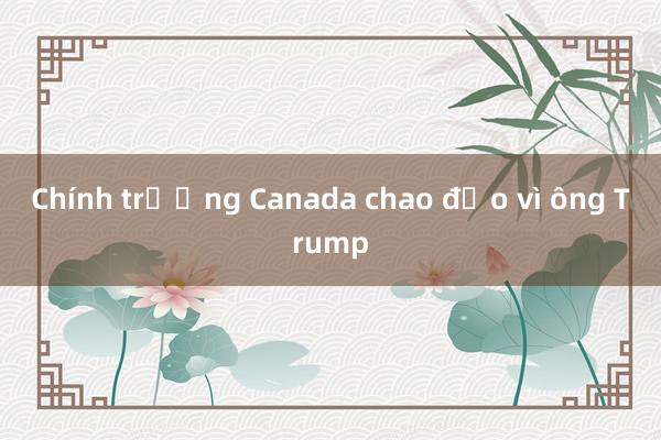 Chính trường Canada chao đảo vì ông Trump